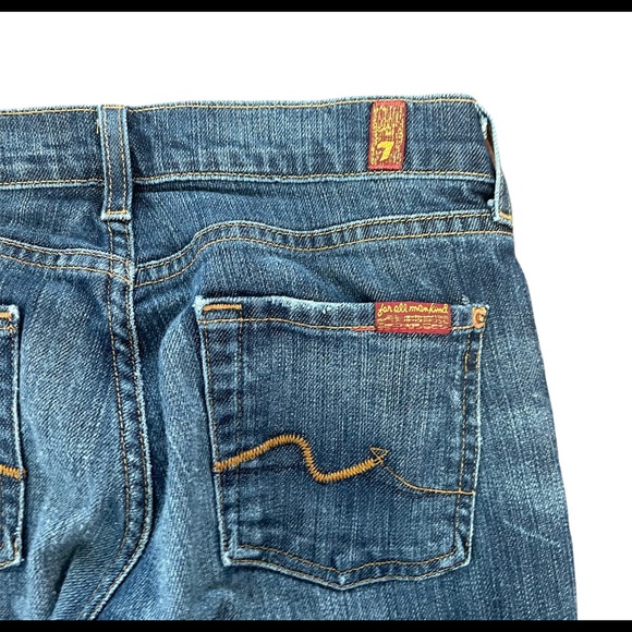 7 For All Mankind- bootcut jeans size 26/2 - Picture 4 of 4
